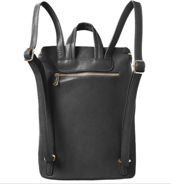 URBAN ORIGINALS Women's Black Vegan Leather West Backpack #0002 One Size NWT