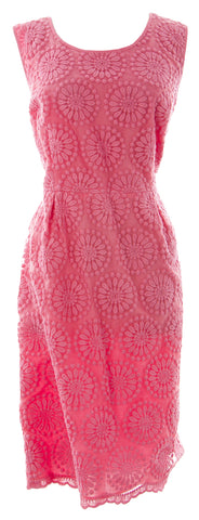 BODEN Women's Organza Embroidered Dress Pink