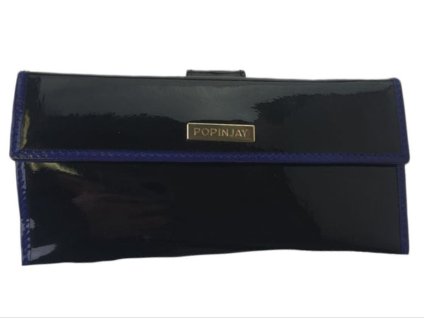POPINJAY Women's Black Embroidered Wallet #BX1 One Size NWT