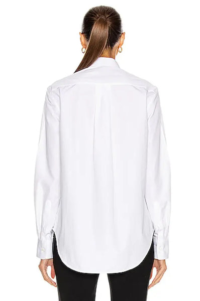 Wardrobe NYC Women's White Release 05 Banded Collar Shirt Size 2 $450 NWOT