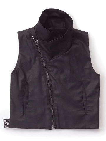 NUNUNU Unisex Baby Black Wax Vest NU0918 $94 NWT