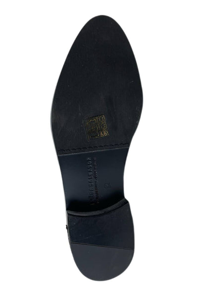 Freda Salvador Women's Black Embossed Croc Wear D'Orsay Oxford Size 5.5 NWB