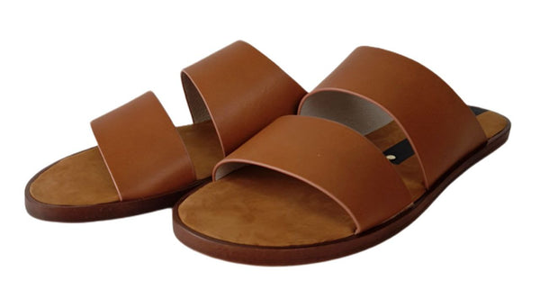 MATT BERNSON Women's Brown Wheat Havana Slides #MB112 5 NWB