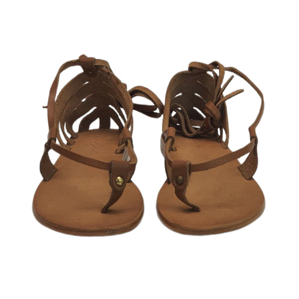 URGE Women's Tan Willa Flat Sandals #URG16081 NWT