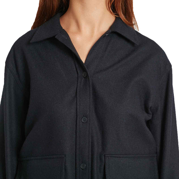 WOOD WOOD Women's Navy Wool Blend Nia Jacket $340 NWT