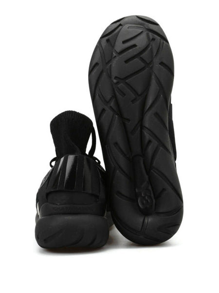 ADIDAS Y-3 BY YOHJI YAMAMOTO Women's Qasa Elle Lace Knit Shoes, Black, US 5.5