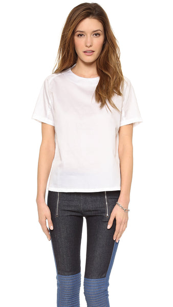 SURFACE TO AIR Women's Pinstripe Hi-Low Yuni Top Sz 38 $240 NEW