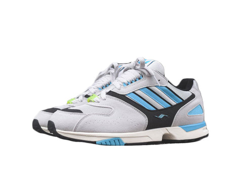 ADIDAS Men's Consortium ZX 4000 Sneakers, Grey One/Bright Cyan, US 13.5