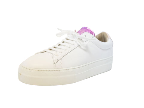 ZESPA Women's Americana Sneakers, White Nappa/VIP Pink