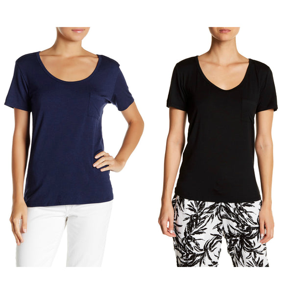 ONIA Women's Zoe Short Sleeve Pocket Tee WKT01MRS $75 NWT