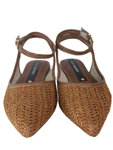 MATT BERNSON Women's Brown Chestnut Zola Sandals #MB174-1 5 NWB