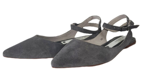 MATT BERNSON Women's Grey Slate Suede Zola Sandals #MB174-1 5 NWB