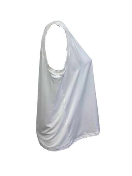 Marina Rinaldi Women's White Zona Pullover Tank Top NWT