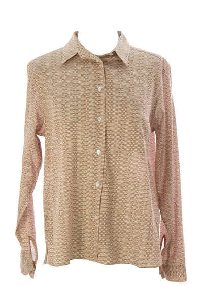 SURFACE TO AIR Women's Burnt Sienna Printed Zulu Shirt $295 NEW