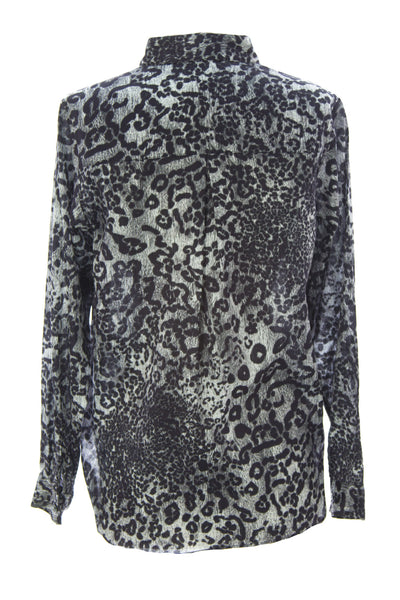 SURFACE TO AIR Women's Snow Leopard Zulu Shirt $295 NEW