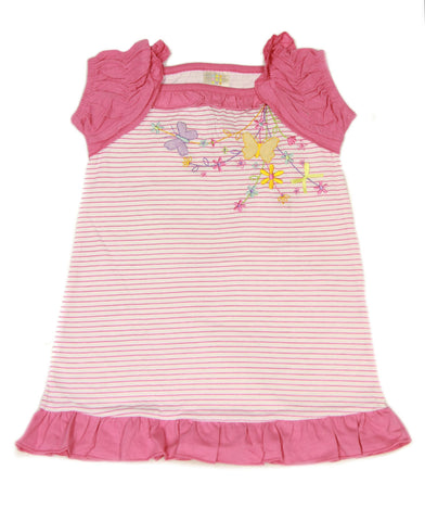ABSORBA Toddler Girl's Striped Ruffled Cap Sleeve Dress 2T 3T 4T ATTG5244