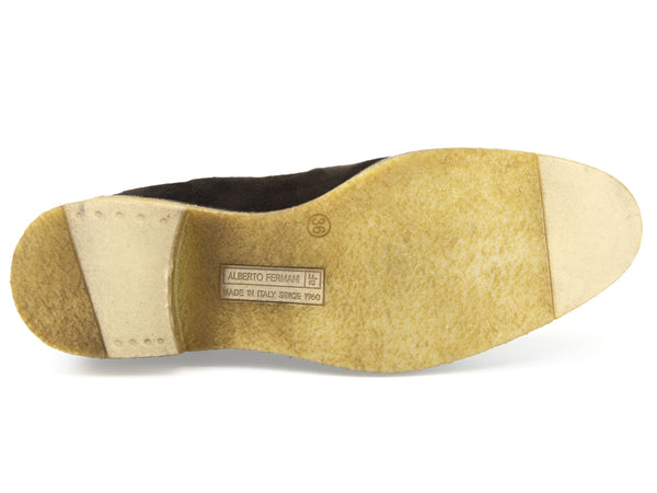 ALBERTO FERMANI Women's Black Suede Lioni Chelsea Ankle Boots Sz 6  Floor Model