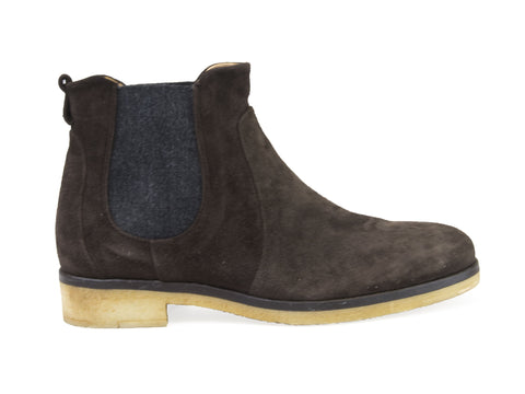 ALBERTO FERMANI Women's Black Suede Lioni Chelsea Ankle Boots Sz 6  Floor Model
