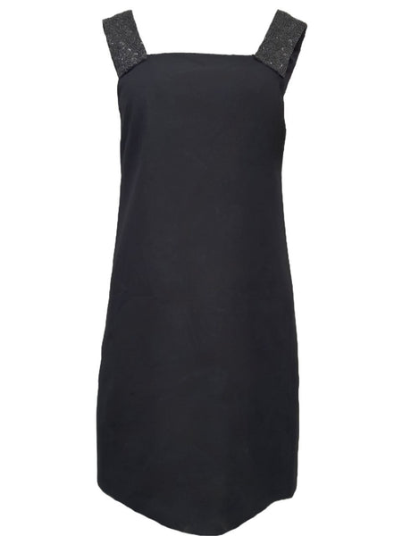 ELIZABETH AND JAMES Women's Black Anita Short Length Dress #417D214 4 NWT