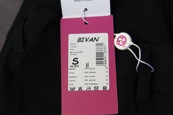 9 Fashion Maternity Bivan Black Full-Panel Pants Sz S $97 NWT