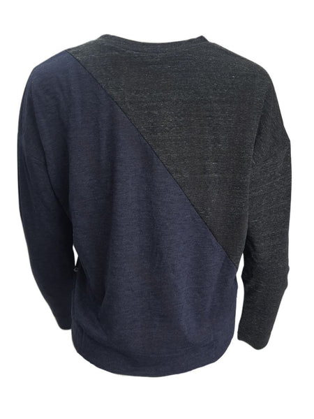 TEREZ Women's Blue Charcoal Sweatshirt #23848325 Small NWT