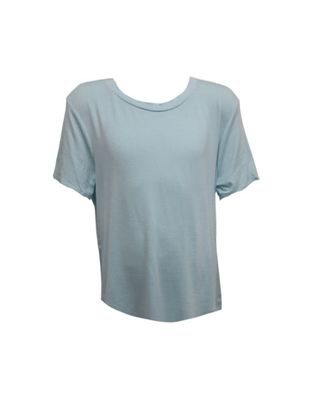 TEREZ Girl's Blue Crew Neck Shirt #1252550 Large NWT