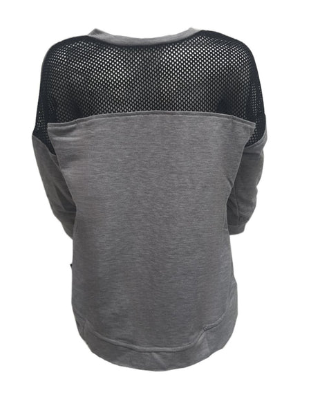 TEREZ Girl's Grey French Terry Sweatshirt #12428197 NWT