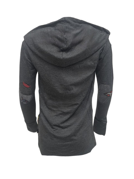 TEREZ Girl's Grey Patch Pockets Hoodie #39301938 NWT