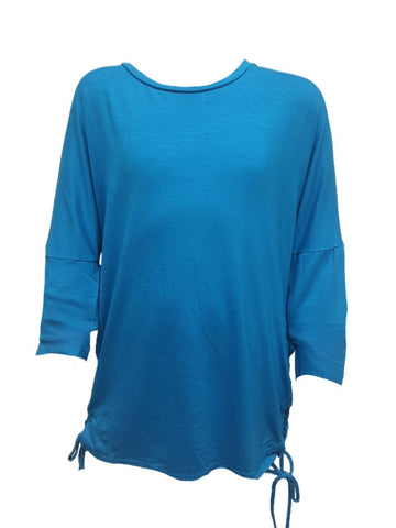 TEREZ Girl's Blue Lace Long Sleeve Shirt #1105549 Large NWT