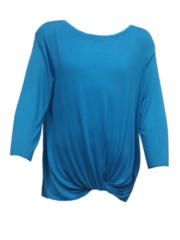 TEREZ Girl's Blue Long Sleeve Shirt #1139549 Large NWT