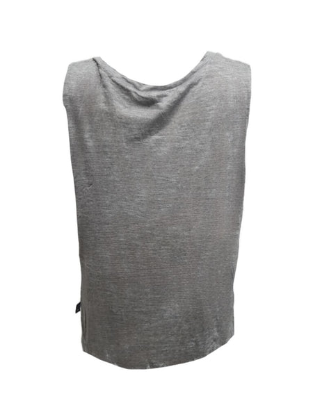 TEREZ Girl's Grey Heathered Stretchy Tank Shirt #11577913 NWT