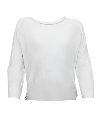 TEREZ Girl's White Side Tie Long Sleeve Shirt #1105547 Large NWT