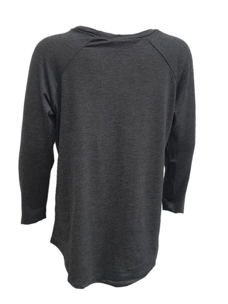 TEREZ Girl's Grey Long Sleeve Shirt #38701545 NWT