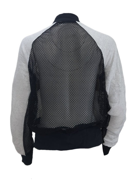 TEREZ Women's White Zip Fleece Sweatshirt #47202993 Medium NWT