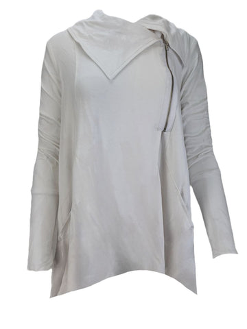 TEREZ Women's White French Terry Jacket #24008748 X-Large NWT