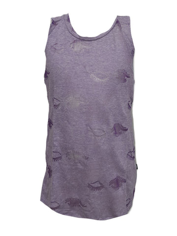 TEREZ Girl's Purple Wink Burnout Tank Shirt #339011183 XL NWT