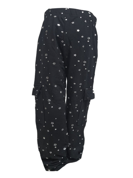 TEREZ Girl's Black Cargo Jogger Pants #11317761 NWT