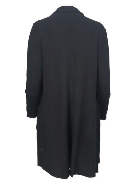 TEREZ Women's Black Metallic Velvet Cardigan #22537868 Large NWT