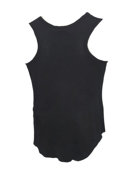 TEREZ Girl's Black Racerback Tank Shirt #49301546 X-Large NWT