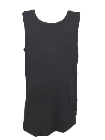 TEREZ Girl's Black Open Back Tank Shirt #1156546 X-Large NWT