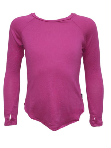TEREZ Girl's Pink Rayon Long Sleeve Shirt #38703550 NWT