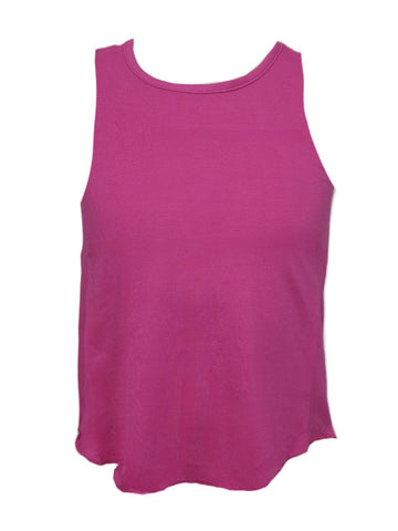 TEREZ Girl's Pink Jersey Tank Shirt #23903550 Medium NWT
