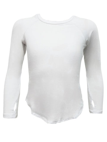 TEREZ Girl's White Long Sleeve Shirt #38703547 NWT