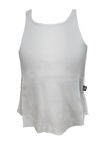 TEREZ Girl's White Jersey Tank Shirt #23903547 NWT