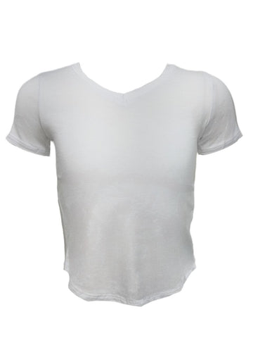 TEREZ Girl's White Jersey T-Shirt #31703547 NWT