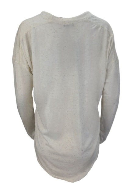 TEREZ Women's White Long Sleeve Shirt #23678314 Large NWT