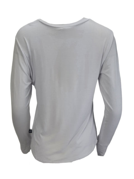 TEREZ Women's White Laced Long Sleeve Shirt #2412547 NWT