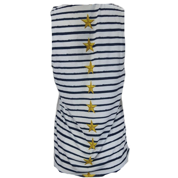 TEREZ Women's White Printed Muscle Tee Tank #479021168 NWT