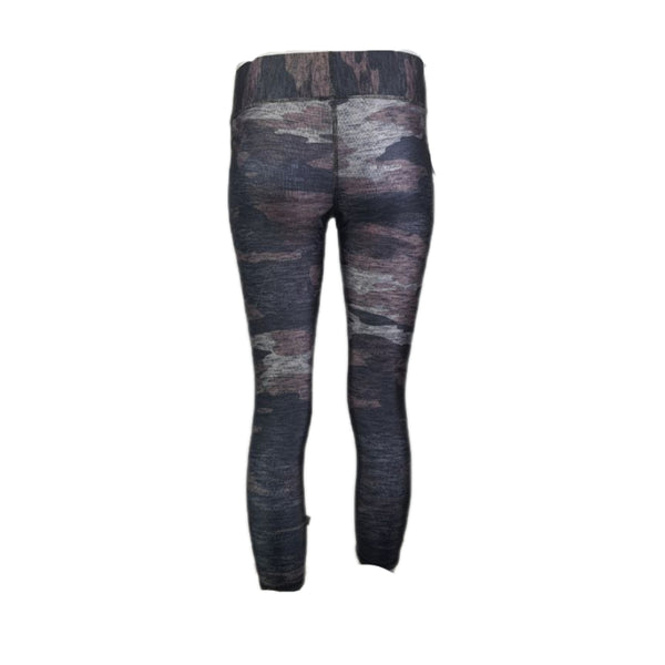 TEREZ Women's Burgundy Heathered Leggings #424027734 NWT