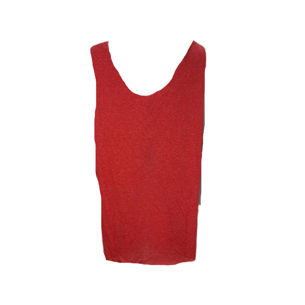 TEREZ Women's Red Poly Linen Knub Tank #23708316 NWT